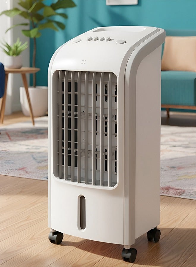 Cady One Portable desert air cooler with a 4-liter water tank and 80 watts of power. This portable air cooler features 3 different air speeds, wheels, and a water level indicator, making it suitable for home and office use. - Image 1